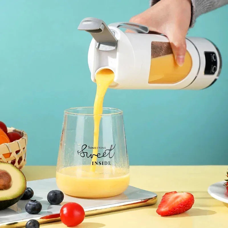 Blender Portable Sans Fil – Smoothies & Jus en 30 Secondes, 12 Lames, 450ml