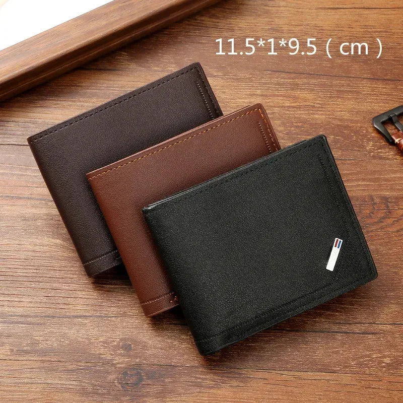 Portefeuille Homme Minimaliste en Cuir PU – Slim & Élégant