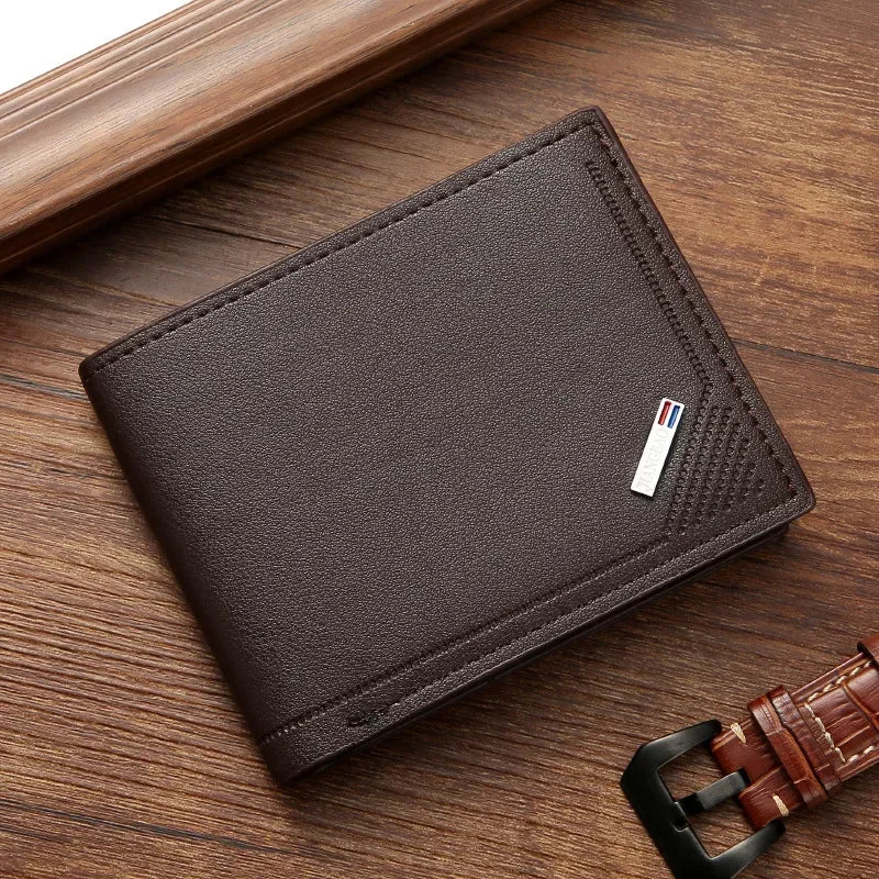 Portefeuille Homme Minimaliste en Cuir PU – Slim & Élégant