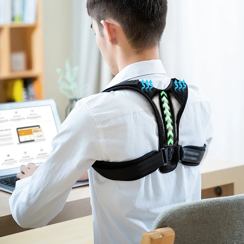 STAWIN Correcteur de Posture Réglable – Soutien Dos, Épaules et Nuque, Sport et Usage Quotidien