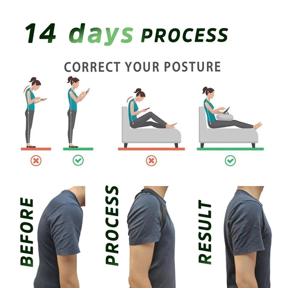 Correcteur de Posture Dorsale Ajustable – Homme & Femme