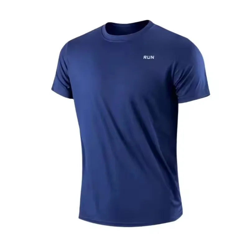 T-Shirt Sport Homme Manches Courtes – Séchage Rapide, Anti-Transpiration, Gym et Running