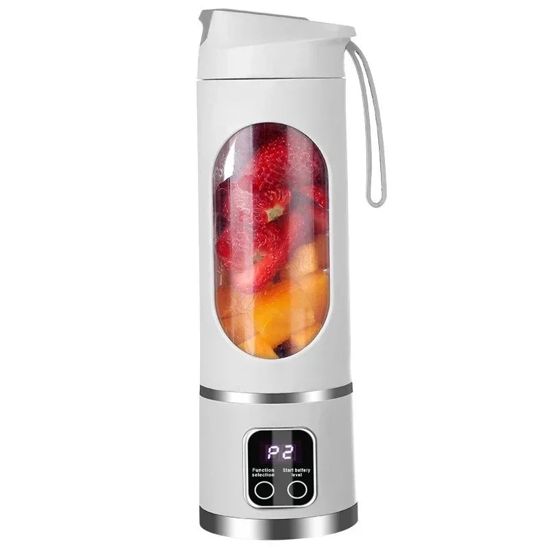 Blender Portable Sans Fil – Smoothies & Jus en 30 Secondes, 12 Lames, 450ml