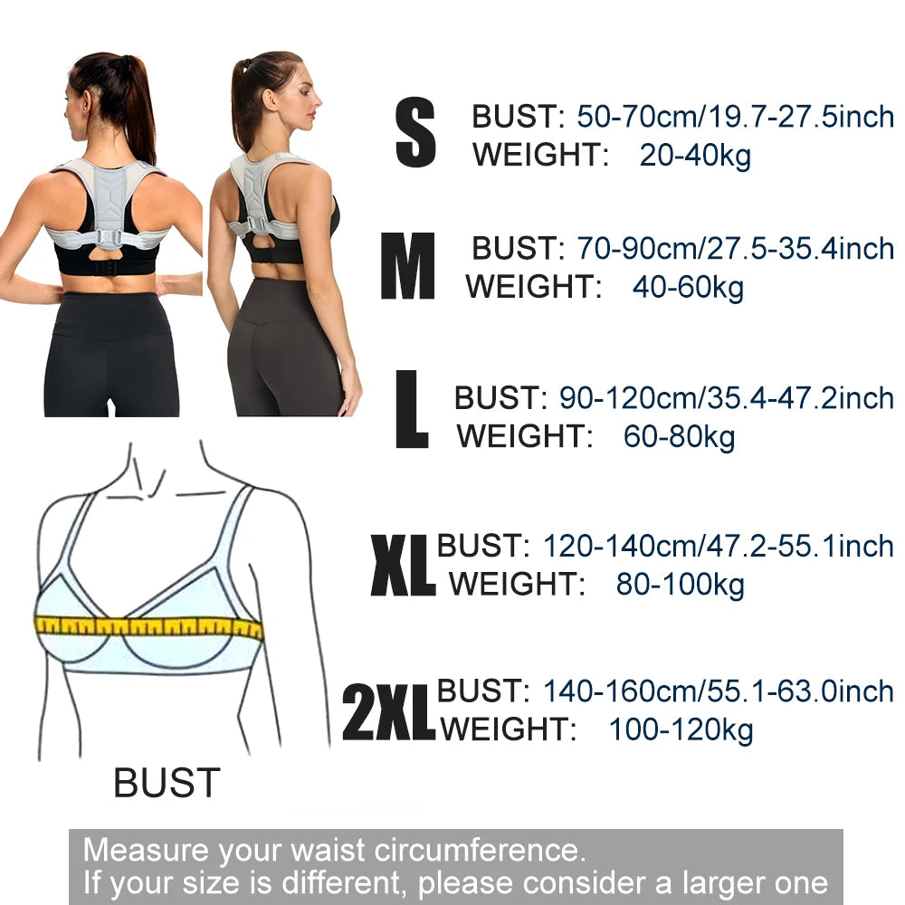 Correcteur de Posture Dorsale Ajustable – Homme & Femme