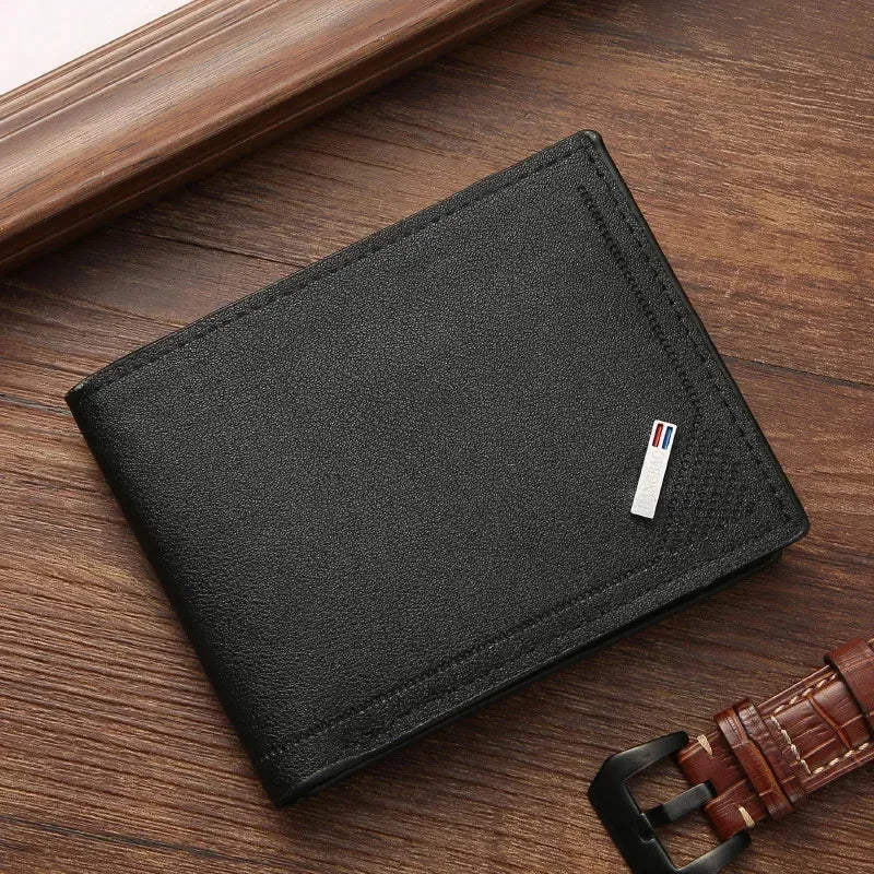 Portefeuille Homme Minimaliste en Cuir PU – Slim & Élégant