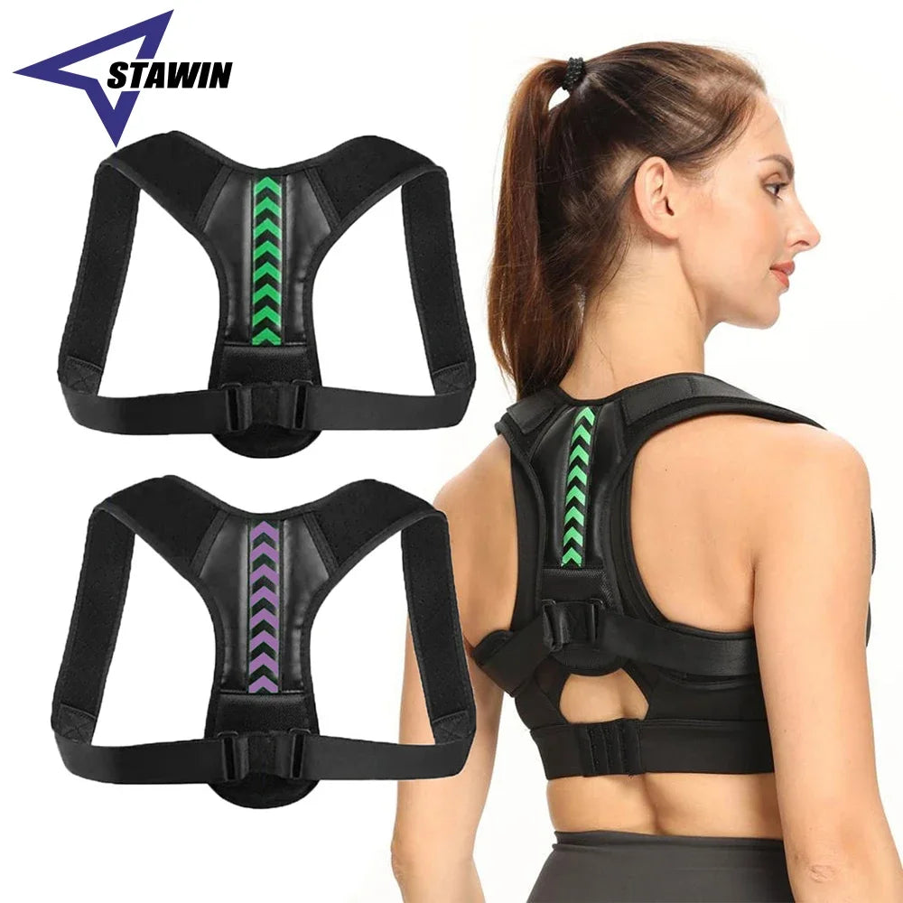 STAWIN Correcteur de Posture Réglable – Soutien Dos, Épaules et Nuque, Sport et Usage Quotidien