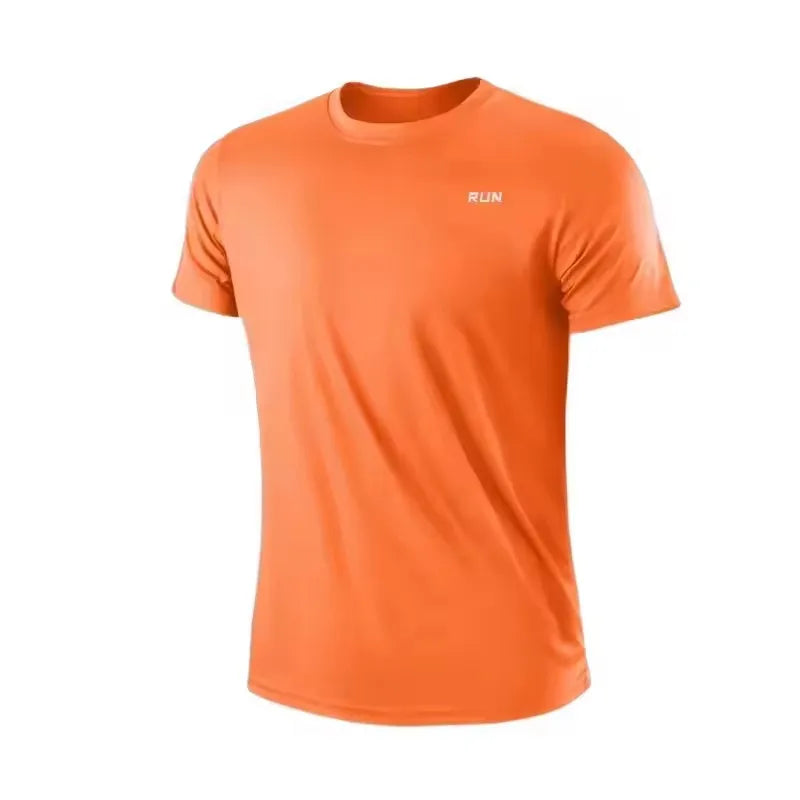 T-Shirt Sport Homme Manches Courtes – Séchage Rapide, Anti-Transpiration, Gym et Running