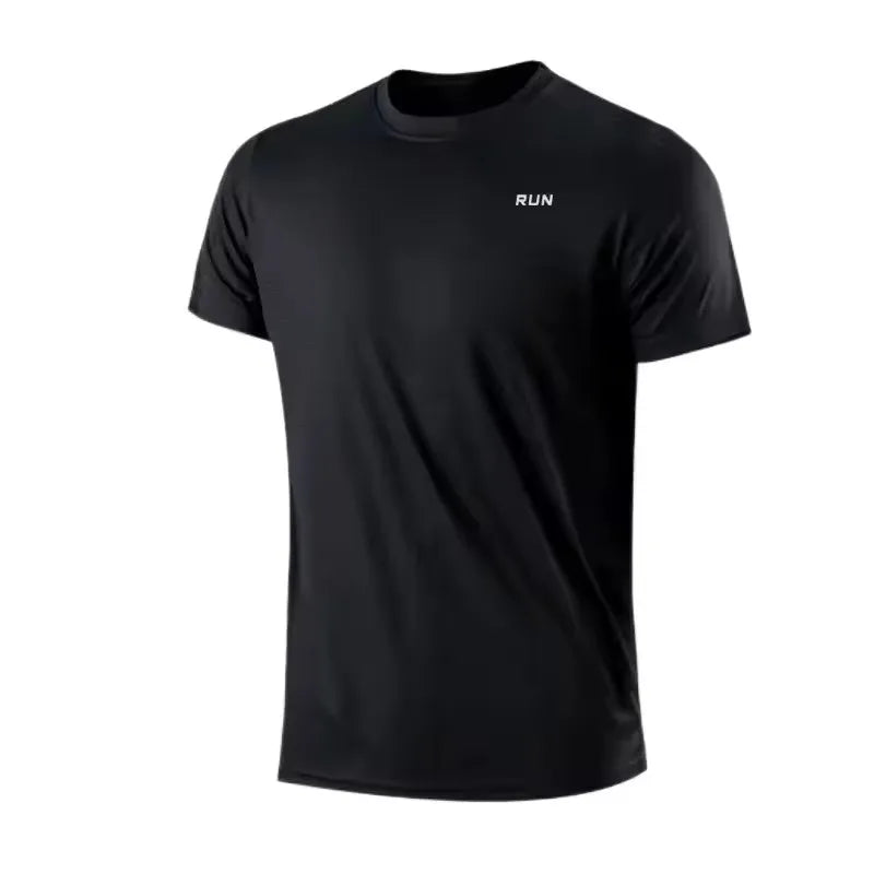 T-Shirt Sport Homme Manches Courtes – Séchage Rapide, Anti-Transpiration, Gym et Running