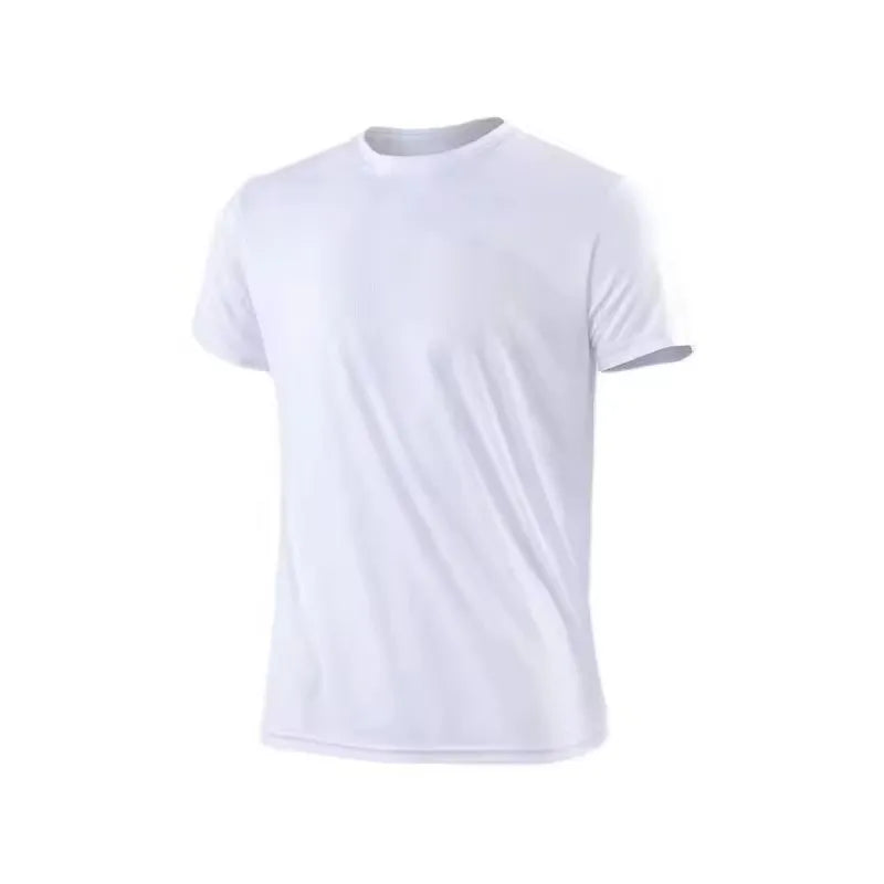 T-Shirt Sport Homme Manches Courtes – Séchage Rapide, Anti-Transpiration, Gym et Running